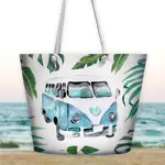 Plážová taška Malibu Tyrkysový Volkswagen